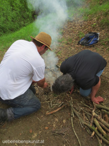 Survival Training Mai 2013 Feuer machen