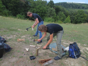 Bushcraft Holz hacken