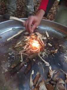 Bushcraft Training Feuer