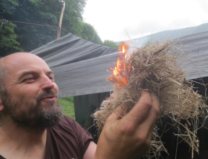 Bow Drill Fire Success