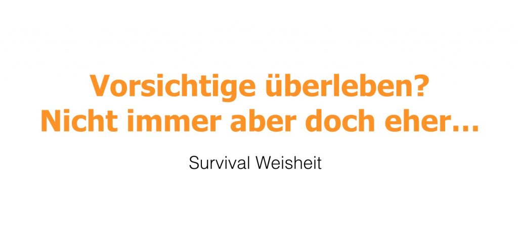 Vorbereitung Survival Krise